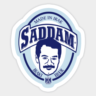 Saddam Beer Sticker